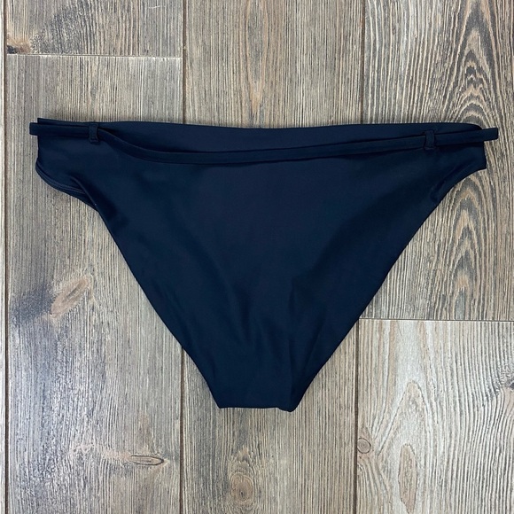 Andie Swim Black Bikini Hipster Bottom The Riviera Belted Size L Swimwear NWT - Picture 6 of 9
